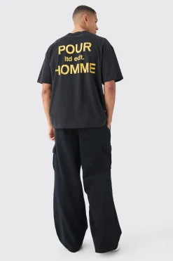 Extreme Baggy Fit Cargo Trousers In Black | BoohooMAN UK