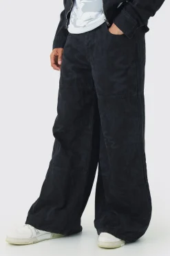 Extreme Baggy Rigid Graffiti Laser Print Jeans | BoohooMAN UK