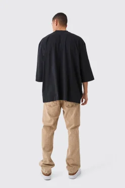 Extreme Oversized Extended Neck Heavy Weight T-shirt | BoohooMAN UK