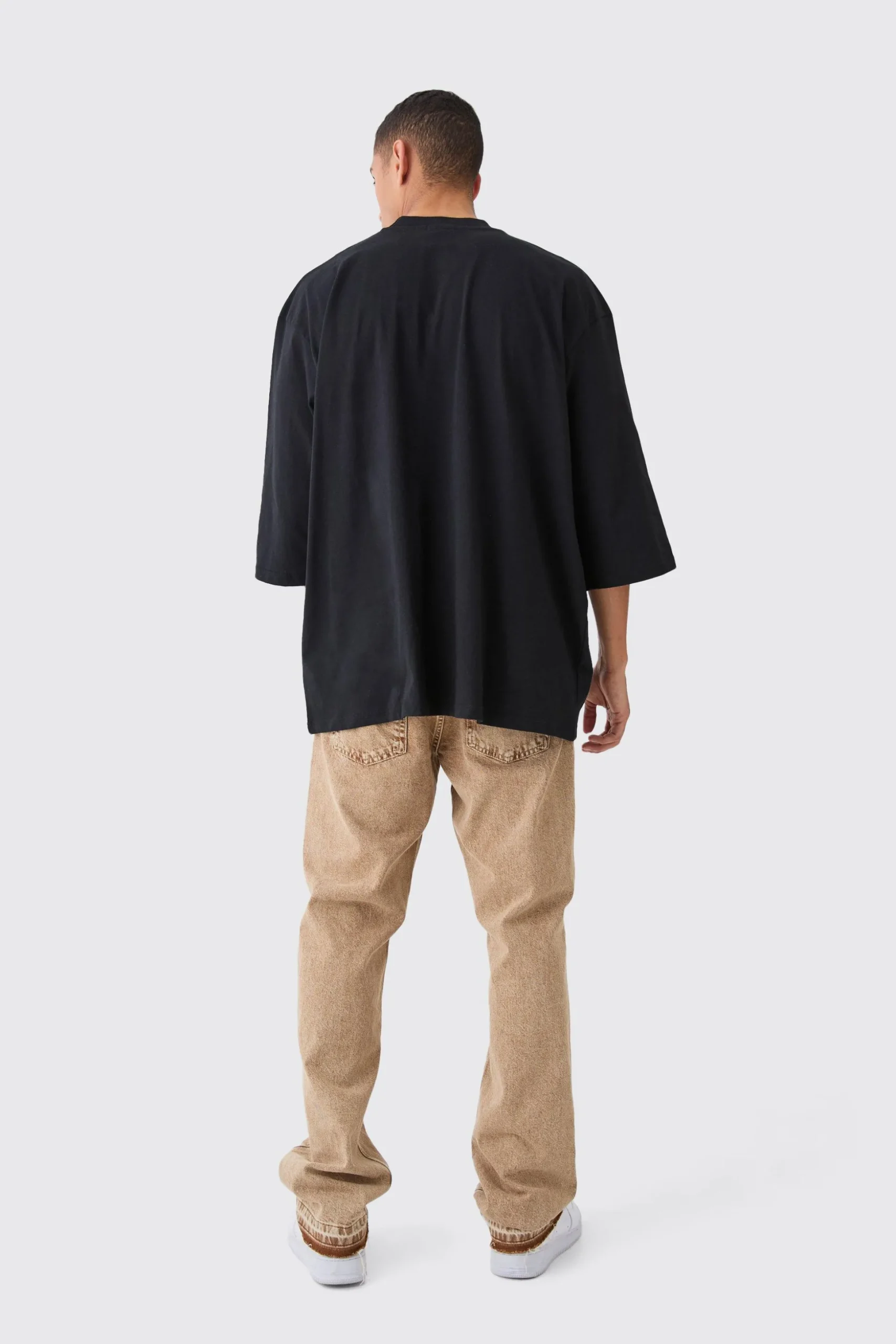 Extreme Oversized Extended Neck Heavy Weight T-shirt | BoohooMAN UK