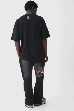 Extreme Oversized Sun Fade Puff Print T-shirt | BoohooMAN UK
