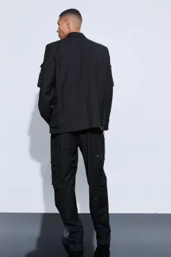 Extreme Pocket Oversized Blazer | BoohooMAN UK