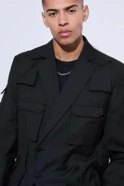 Extreme Pocket Oversized Blazer | BoohooMAN UK