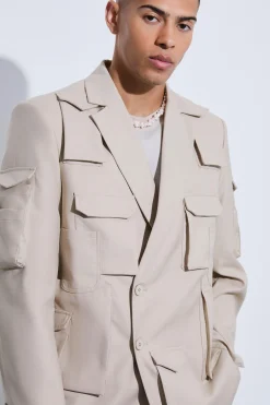Extreme Pocket Oversized Blazer | BoohooMAN UK