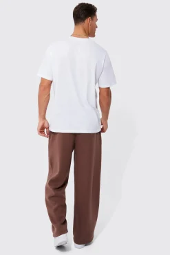 Extreme Wide Leg Basic Jogger | BoohooMAN UK