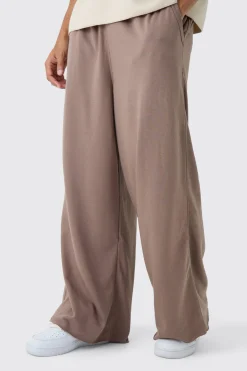 Extreme Wide Leg Raw Edge Loopback Jogger | BoohooMAN UK
