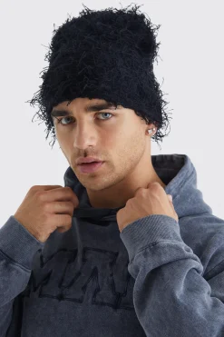 Eyelash Knit Beanie | BoohooMAN UK