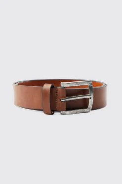 Faux Leather Belt | BoohooMAN UK