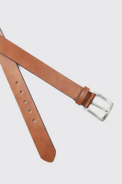 Faux Leather Belt | BoohooMAN UK