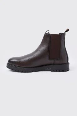 Faux Leather Chelsea Boots | BoohooMAN UK