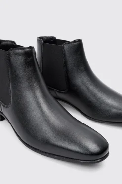 Faux Leather Chelsea Boot | BoohooMAN UK