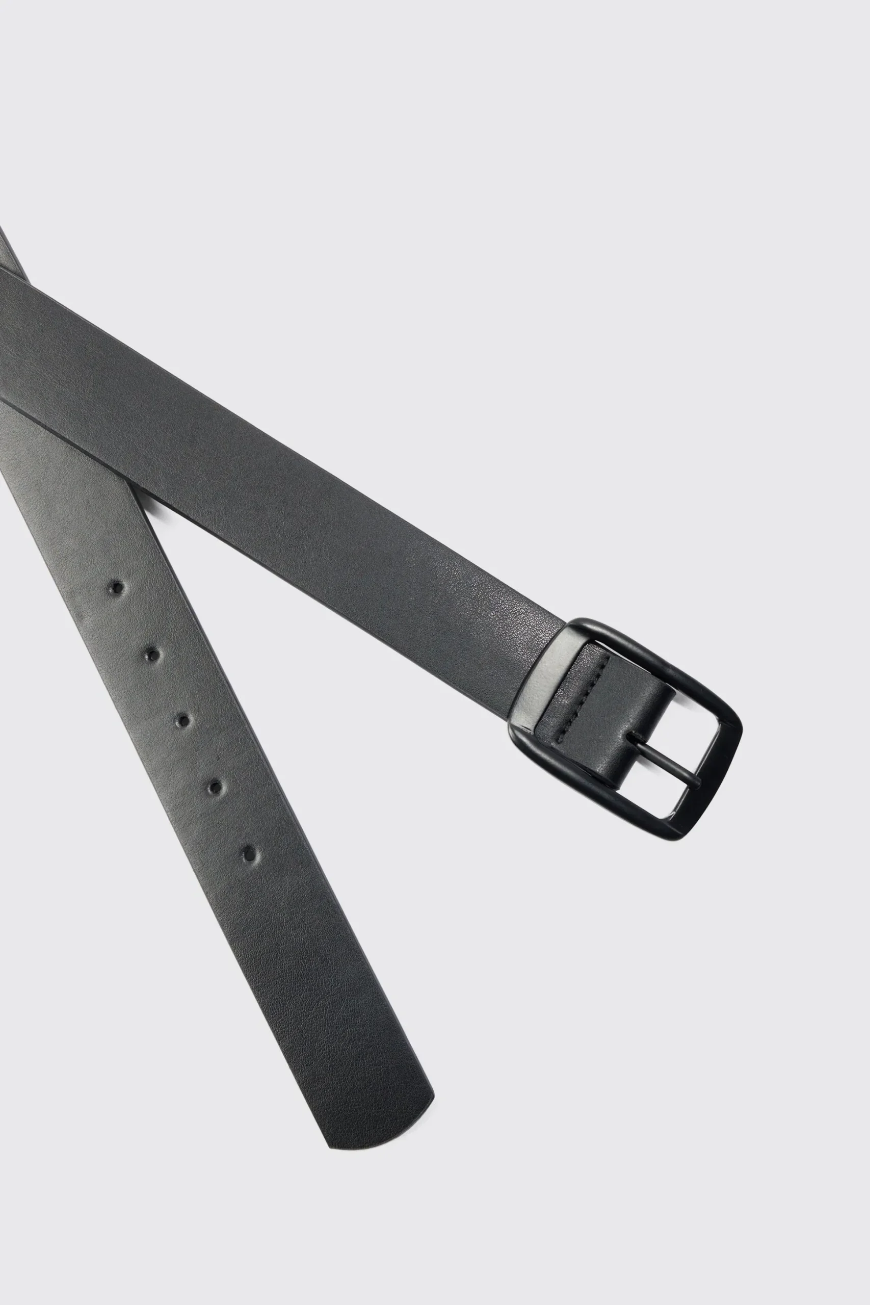 Faux Leather Matte Belt | BoohooMAN UK