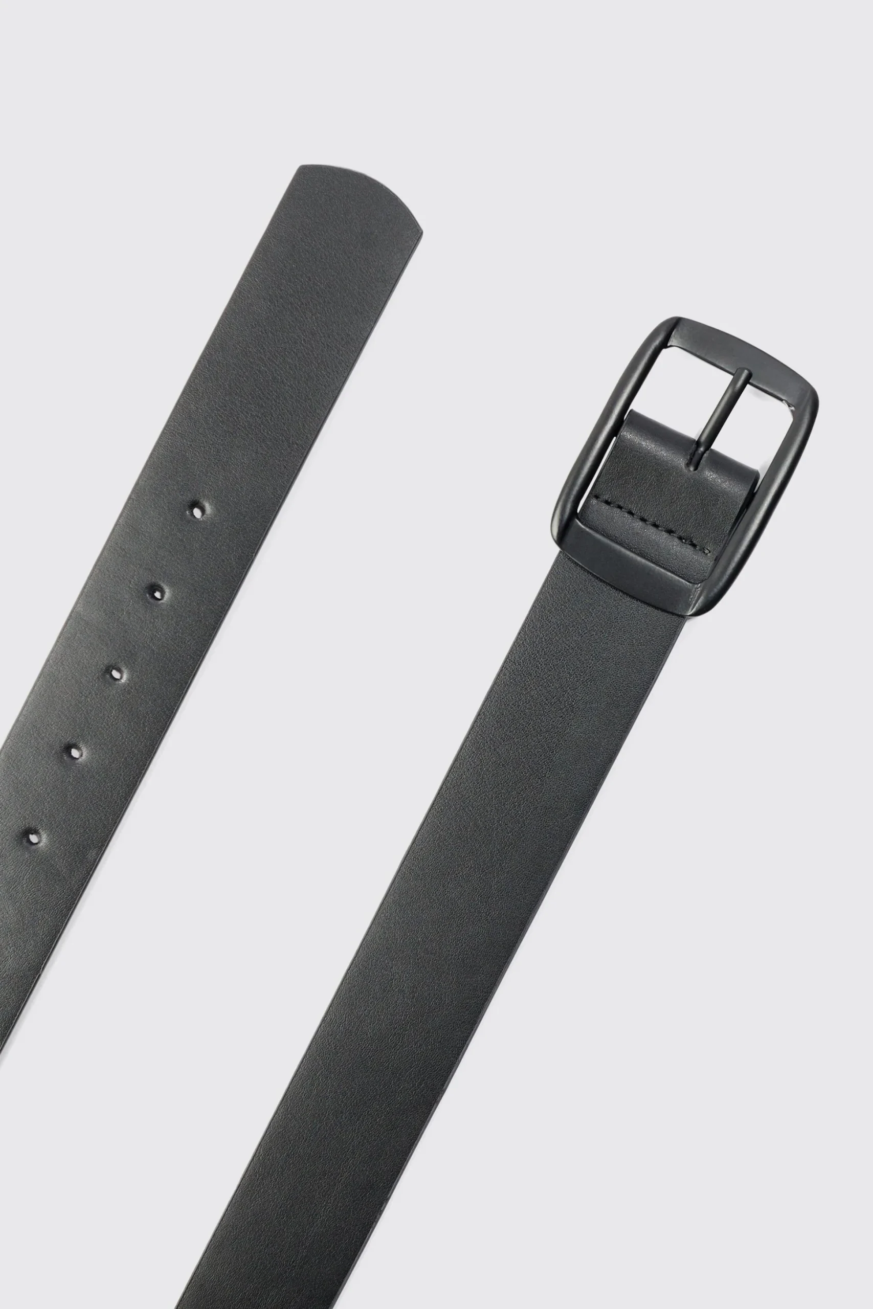 Faux Leather Matte Belt | BoohooMAN UK