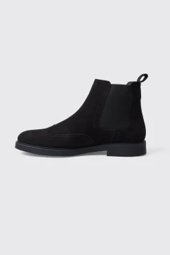 Faux Suede Chelsea Boots | BoohooMAN UK