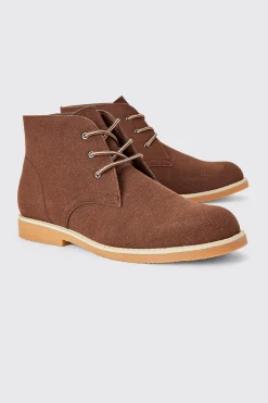Faux Suede Chukka Boot | BoohooMAN UK
