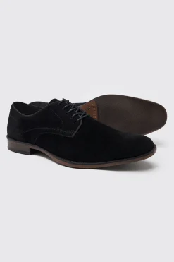 Faux Suede Derby | BoohooMAN UK