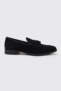 Faux Suede Tassel Loafer | BoohooMAN UK