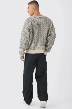 Fixed Waist Baggy Washed Trouser | BoohooMAN UK