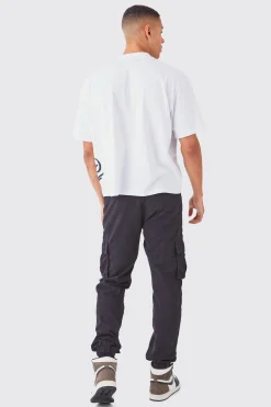 Fixed Waist Cargo Joggers | BoohooMAN UK