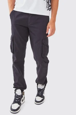 Fixed Waist Cargo Joggers | BoohooMAN UK