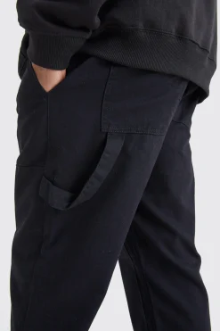 Fixed Waist Carpenter Trousers | BoohooMAN UK