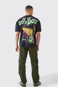 Fixed Waist 3d Cargo Zip Off Relaxed Trouser | BoohooMAN UK