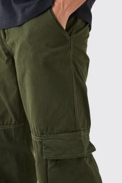Fixed Waist 3d Cargo Zip Off Relaxed Trouser | BoohooMAN UK