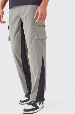 Fixed Waist Gusset Relaxed Trouser | BoohooMAN UK