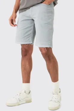 Fixed Waist Raw Hem Relaxed Gusset Shorts | BoohooMAN UK