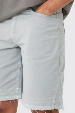 Fixed Waist Raw Hem Relaxed Gusset Shorts | BoohooMAN UK