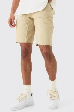 Fixed Waist Relaxed Carpenter Shorts | BoohooMAN UK