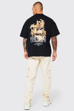 Fixed Waist Relaxed Fit Cargo Trouser | BoohooMAN UK