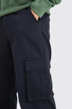 Fixed Waist Relaxed Fit Cargo Trouser | BoohooMAN UK