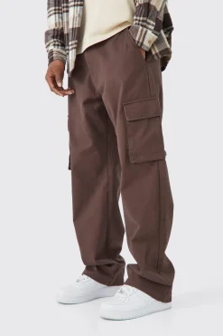 Fixed Waist Relaxed Fit Cargo Trouser | BoohooMAN UK
