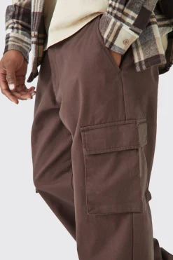 Fixed Waist Relaxed Fit Cargo Trouser | BoohooMAN UK