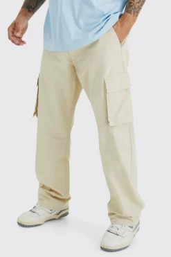 Fixed Waist Relaxed Fit Cargo Trouser | BoohooMAN UK