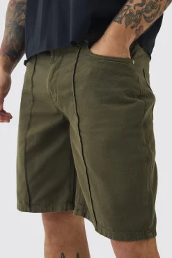 Fixed Waist Relaxed Pintuck Shorts | BoohooMAN UK