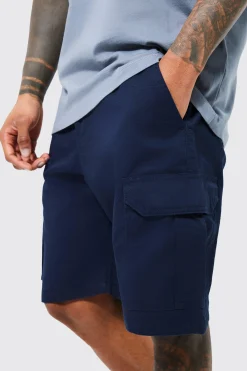 Fixed Waist Relaxed Ripstop Cargo Short | BoohooMAN UK