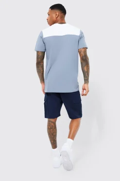 Fixed Waist Relaxed Ripstop Cargo Short | BoohooMAN UK