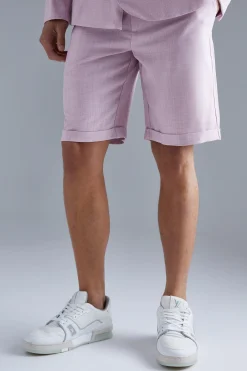Fixed Waist Relaxed Suit Shorts | BoohooMAN UK