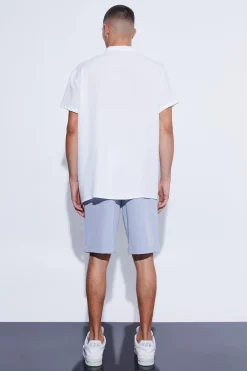 Fixed Waist Relaxed Suit Shorts | BoohooMAN UK