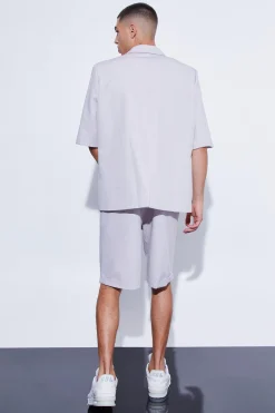 Fixed Waist Relaxed Suit Shorts | BoohooMAN UK