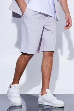 Fixed Waist Relaxed Suit Shorts | BoohooMAN UK