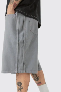 Fixed Waist Side Pintuck Parachute Shorts | BoohooMAN UK