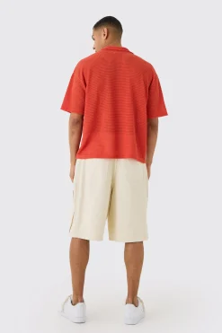 Fixed Waist Side Pintuck Parachute Shorts | BoohooMAN UK
