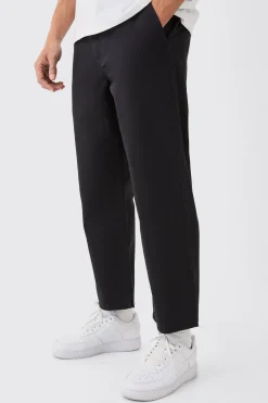 Fixed Waist Skate Cropped Chino Trouser | BoohooMAN UK