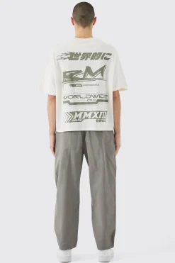Fixed Waist Skate Cropped Chino Trouser | BoohooMAN UK