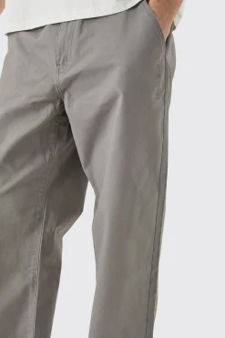 Fixed Waist Skate Cropped Chino Trouser | BoohooMAN UK