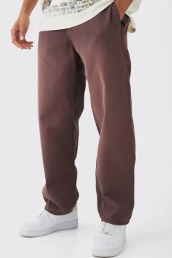 Fixed Waist Skate Twill Trousers | BoohooMAN UK