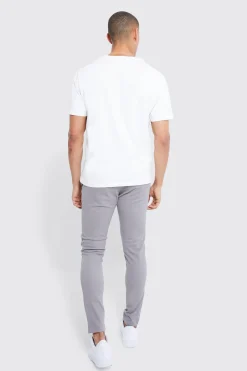 Fixed Waist Skinny Chino Trouser | BoohooMAN UK